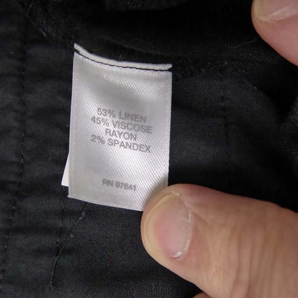 J Jill Pants Womens SZ M Linen Blend Pull On Lightweight Breathable Casual - Picture 8 of 10